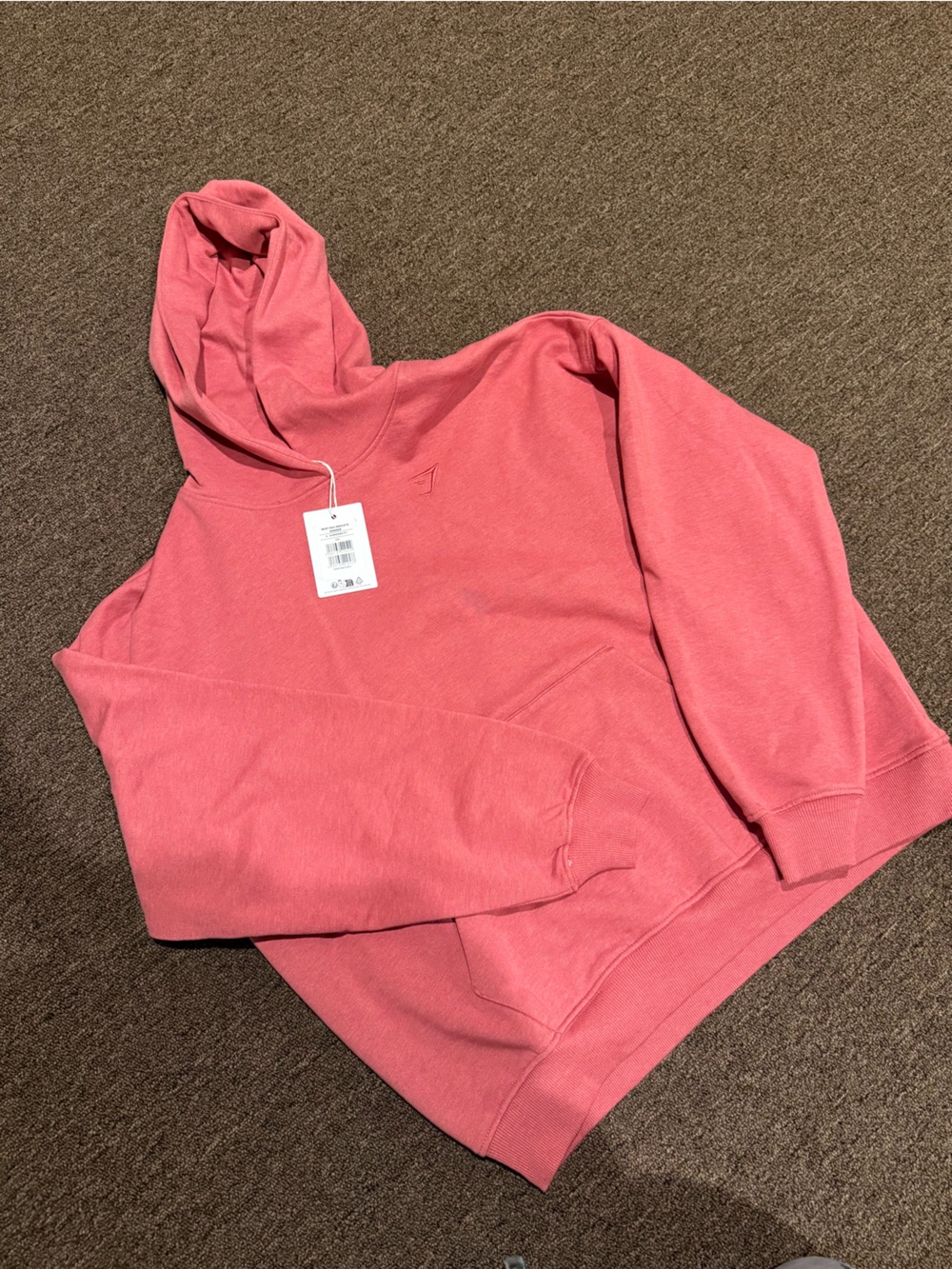Gymshark Coral Pink Women's Hoodie Sweatshirt